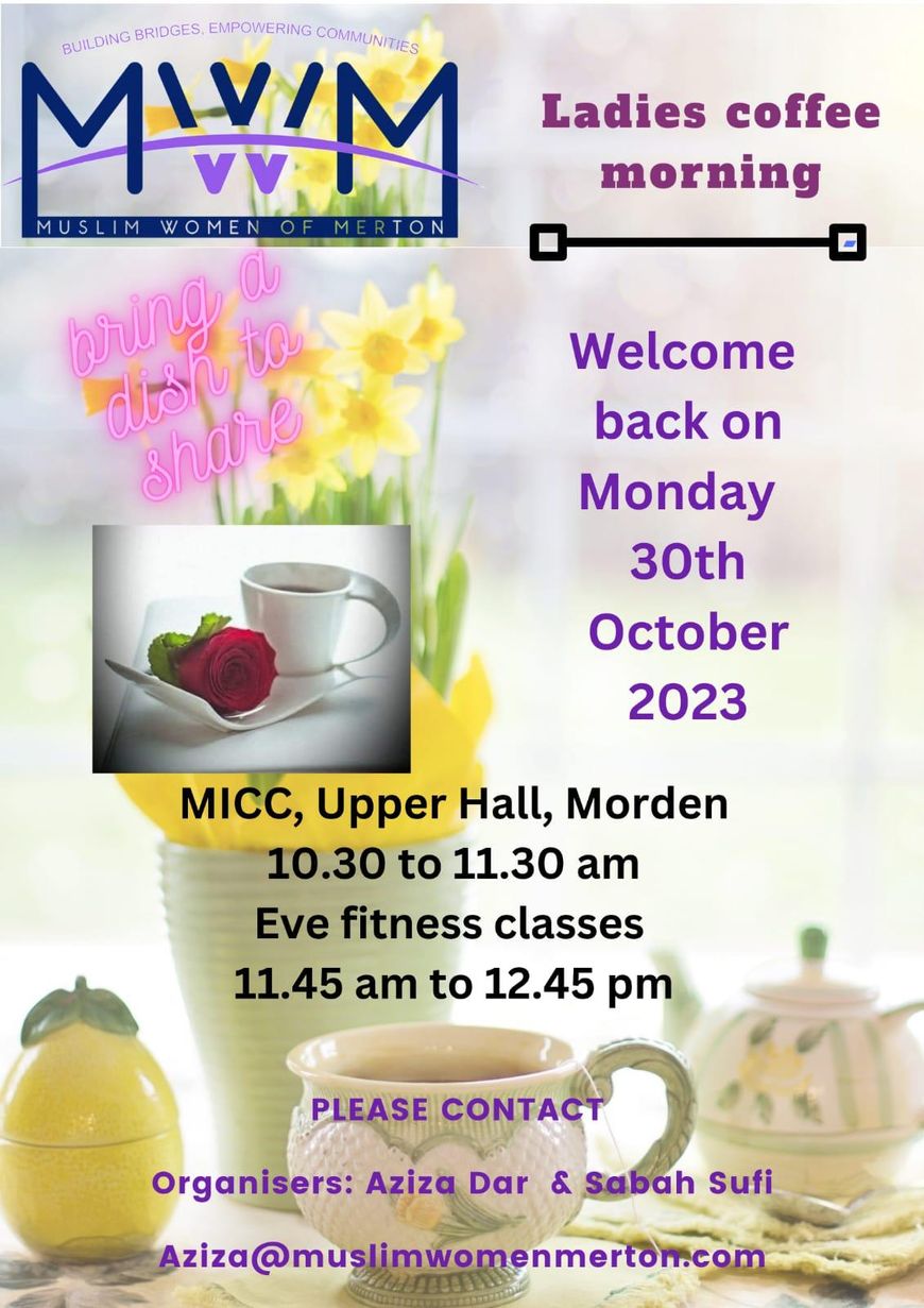 Ladies coffee mornings and Fitness Sessions